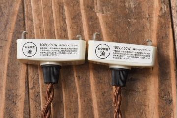 昔懐かしい白い平笠シェードの吊り下げ照明(天井照明、ペンダントライト)2個セット(2)