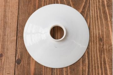 昭和期　素朴な味わいが魅力的な平笠シェード(天井照明、電笠)(2)