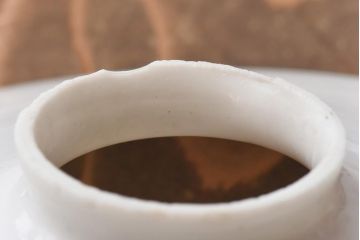 昭和期　素朴な味わいが魅力的な平笠シェード(天井照明、電笠)(2)