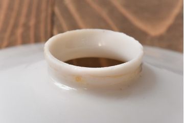 昭和期　素朴な味わいが魅力的な平笠シェード(天井照明、電笠)