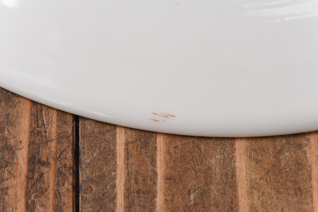 昔懐かしい白い平笠シェードの吊り下げ照明(天井照明、電笠)(2)