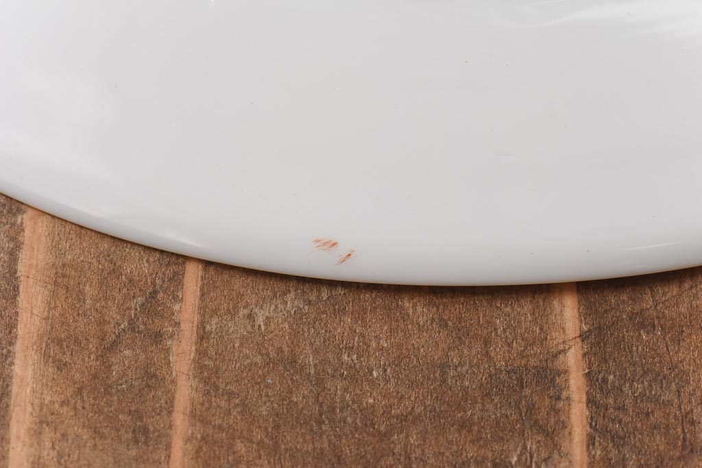 昔懐かしい白い平笠シェードの吊り下げ照明(天井照明、電笠)(2)