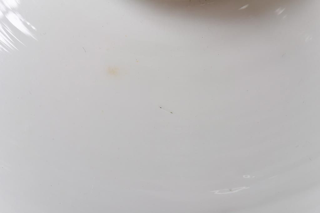 昔懐かしい白い平笠シェードの吊り下げ照明(天井照明、電笠)(2)