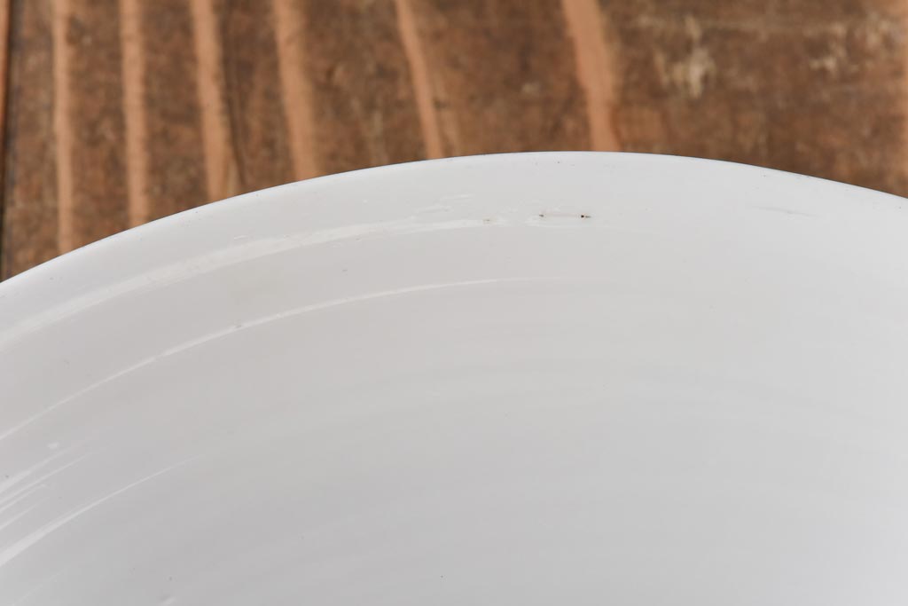 昔懐かしい白い平笠シェードの吊り下げ照明(天井照明、電笠)(2)