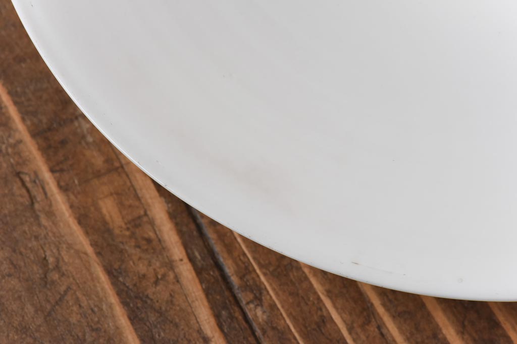 昔懐かしい白い平笠シェードの吊り下げ照明(天井照明、電笠)(2)