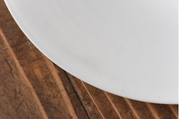 昔懐かしい白い平笠シェードの吊り下げ照明(天井照明、電笠)(2)