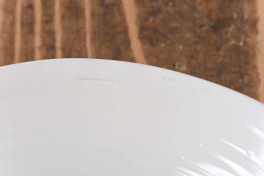 昔懐かしい白い平笠シェードの吊り下げ照明(天井照明、電笠)(2)