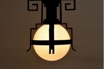 大正ロマン　激レア!ブラケットのデザインが魅力的な天井照明(ライト)