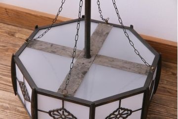 和製アンティーク　透かし模様が目を引く和モダンな天井照明(吊り下げ照明)
