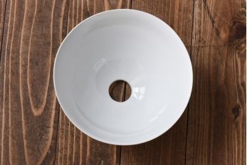 オールドノリタケ・則武(日陶)　栗の図が描かれた味わいのあるシェード(電笠、天井照明)