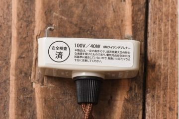オールドノリタケ・則武(日陶)　ポピー(芥子)　照らすと透ける模様が魅力の電笠(天井照明、シェード)(2)