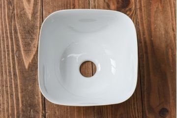 オールドノリタケ・則武(日陶)　四角形　草花モチーフが上品なシェード(電笠、天井照明)(1)