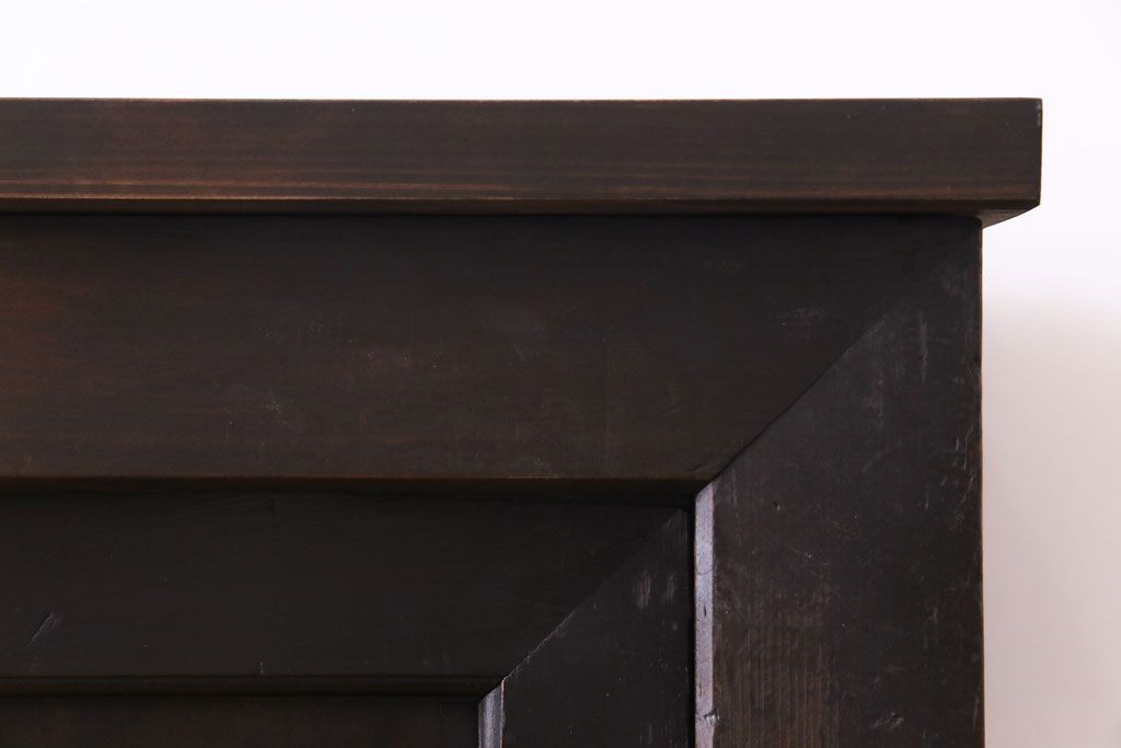 アンティーク家具　和製アンティーク　明治期　脚付き　三尺　味わいある佇まいの水屋箪笥サイドボード(収納棚、食器棚)