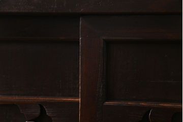 アンティーク家具　和製アンティーク　明治期　三尺　古いヒノキ材が味わい深い水屋箪笥サイドボード(収納棚、食器棚)