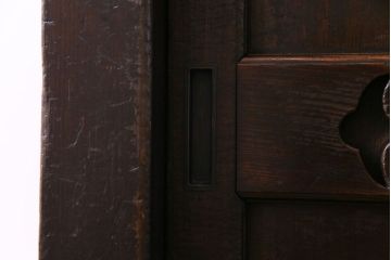 アンティーク家具　和製アンティーク　明治期　三尺　古いヒノキ材が味わい深い水屋箪笥サイドボード(収納棚、食器棚)