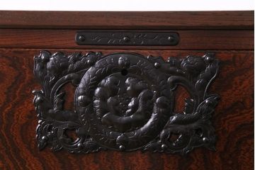 中古　伝統民芸家具　岩谷堂箪笥　上質な和の雰囲気漂う箪笥ローボード(ローチェスト、引き出し)