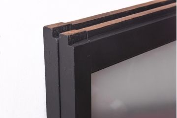 ペイント　色ガラス入り　モダンな雰囲気漂うガラス戸(引き戸、窓)2枚セット