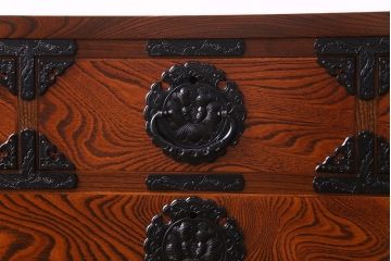 中古　伝統民芸家具　岩谷堂箪笥　NO.892　四尺リビング　タンスローボード(引き出し)(定価約33万円)