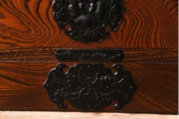 中古　伝統民芸家具　岩谷堂箪笥　NO.892　四尺リビング　タンスローボード(引き出し)(定価約33万円)