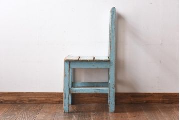 ペイント家具　シャビーな風合いが魅力のキッズチェア(椅子)