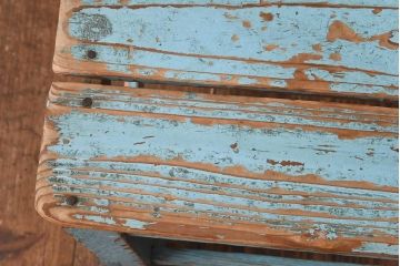 ペイント家具　シャビーな風合いが魅力のキッズチェア(椅子)