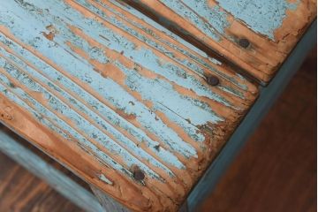 ペイント家具　シャビーな風合いが魅力のキッズチェア(椅子)