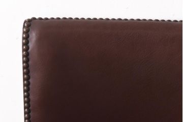 アンティーク家具 イギリスアンティーク オーク材 本革 彫刻の意匠がおしゃれなチェア(ダイニングチェア、椅子)