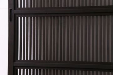 昭和初期　倹飩式裏ガラス　和モダンな魅力あふれる幅狭タイプの格子戸(引き戸、建具)