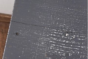 レトロ　ペイント家具　シャビーな雰囲気がお洒落な角スツール(椅子、チェア)