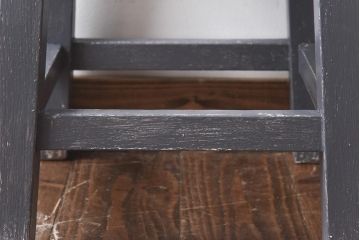 レトロ　ペイント家具　シャビーな雰囲気がお洒落な角スツール(椅子、チェア)