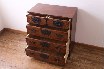 ビンテージ家具　ビンテージ　岩谷堂箪笥　小振りながらも存在感を放つ衣装箪笥(チェスト、整理ダンス)