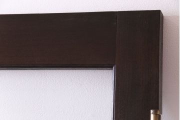 和製アンティーク　両開き　特大!　大正ロマンの雰囲気漂う総ケヤキ材のドア(木製扉、建具)2枚1対