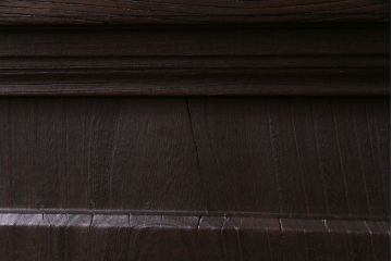 和製アンティーク　両開き　特大!　大正ロマンの雰囲気漂う総ケヤキ材のドア(木製扉、建具)2枚1対