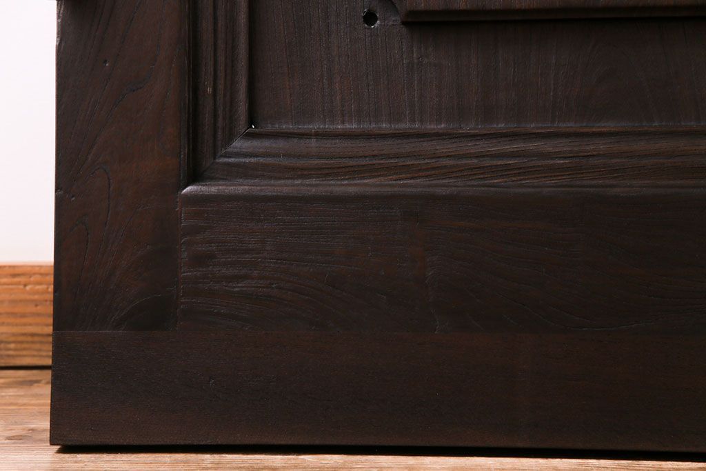 和製アンティーク　両開き　特大!　大正ロマンの雰囲気漂う総ケヤキ材のドア(木製扉、建具)2枚1対