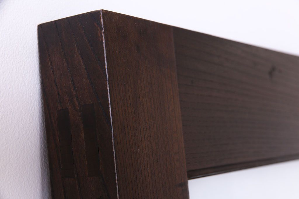 和製アンティーク　両開き　特大!　大正ロマンの雰囲気漂う総ケヤキ材のドア(木製扉、建具)2枚1対