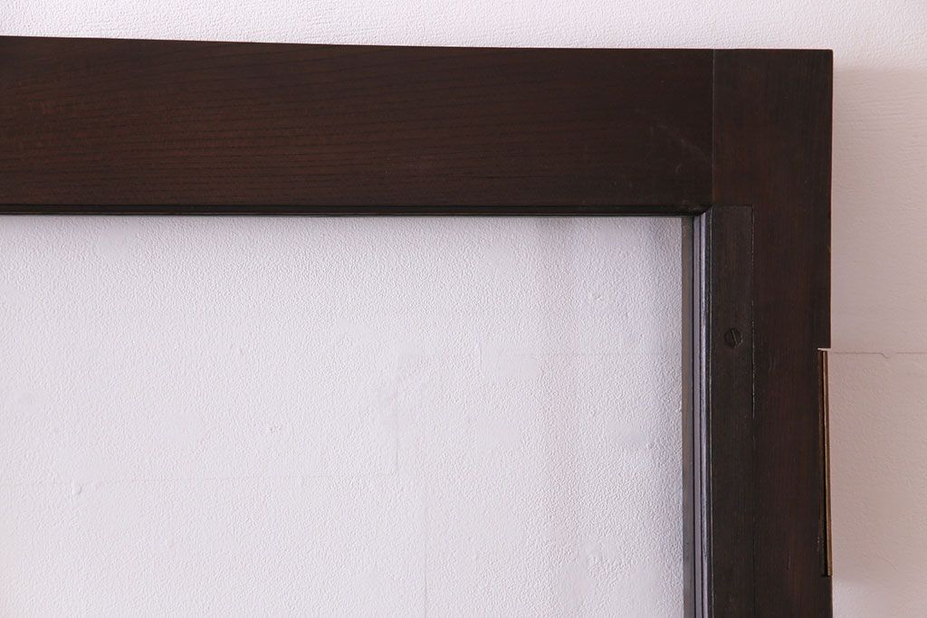 和製アンティーク　両開き　特大!　大正ロマンの雰囲気漂う総ケヤキ材のドア(木製扉、建具)2枚1対