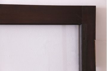 和製アンティーク　両開き　特大!　大正ロマンの雰囲気漂う総ケヤキ材のドア(木製扉、建具)2枚1対