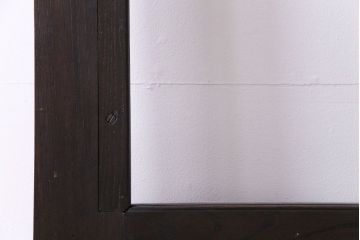 和製アンティーク　両開き　特大!　大正ロマンの雰囲気漂う総ケヤキ材のドア(木製扉、建具)2枚1対