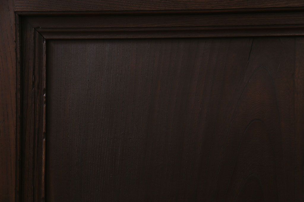 和製アンティーク　両開き　特大!　大正ロマンの雰囲気漂う総ケヤキ材のドア(木製扉、建具)2枚1対