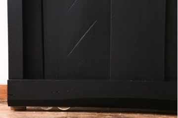 ペイント建具　総ケヤキ材　モダンな雰囲気漂うアンティーク蔵戸(引き戸、建具、玄関戸)