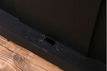 ペイント建具　総ケヤキ材　モダンな雰囲気漂うアンティーク蔵戸(引き戸、建具、玄関戸)