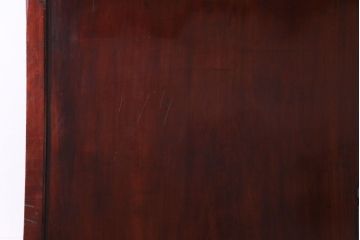 和製アンティーク　ヒノキ材　赤みがかった色合いが目を引く漆塗りの蔵戸(引き戸、建具、玄関戸)