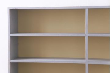 ペイント家具　パステルカラーが可愛らしい薄型オープンラック(飾り棚)
