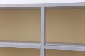 ペイント家具　パステルカラーが可愛らしい薄型オープンラック(飾り棚)
