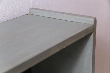 ペイント家具　くすんだ色味がおしゃれな薄型オープンラック(飾り棚)