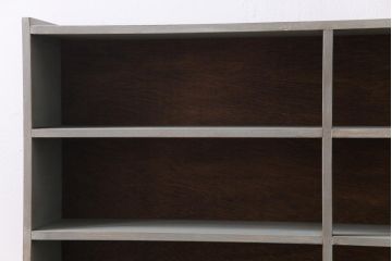 ペイント家具　くすんだ色味がおしゃれな薄型オープンラック(飾り棚)