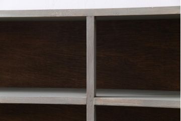 ペイント家具　くすんだ色味がおしゃれな薄型オープンラック(飾り棚)