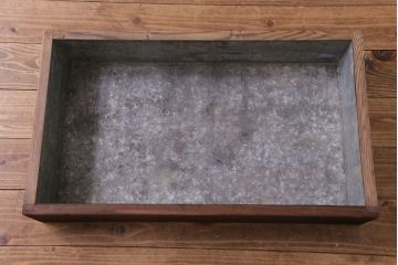 アンティーク家具　昭和期　網代編みの引き戸が美しい渋い味わいの置き水屋(茶水屋、茶棚)