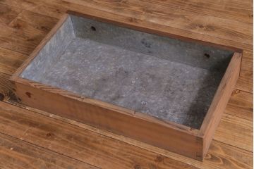アンティーク家具　昭和期　網代編みの引き戸が美しい渋い味わいの置き水屋(茶水屋、茶棚)