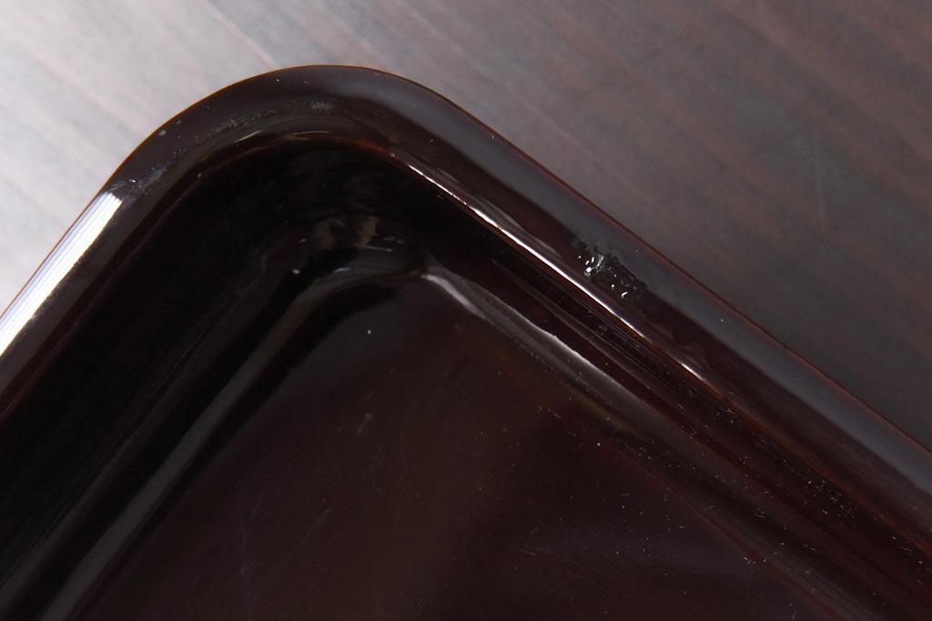 和製アンティーク　鯉の図　和の雰囲気漂う漆塗りのお膳(お盆、トレー)3枚セット